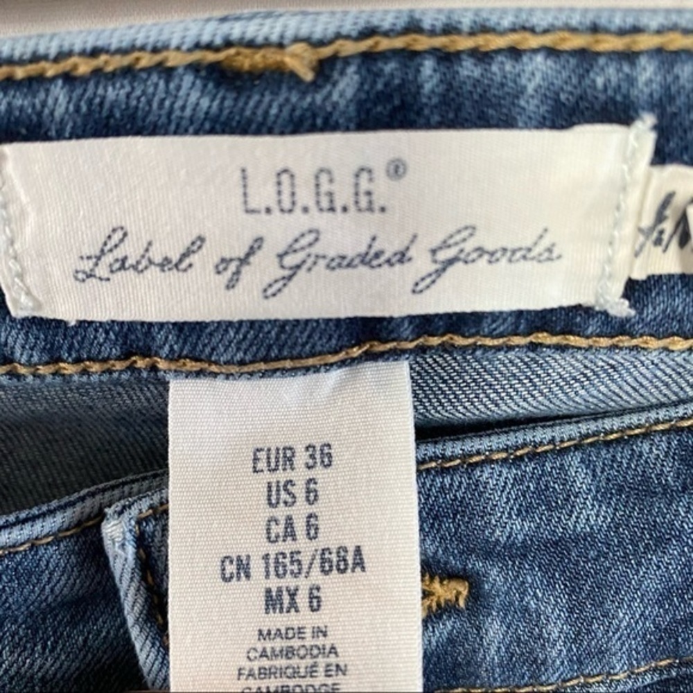 H&M L.O.G.G. Blue High Rise Jeans - Picture 3 of 7